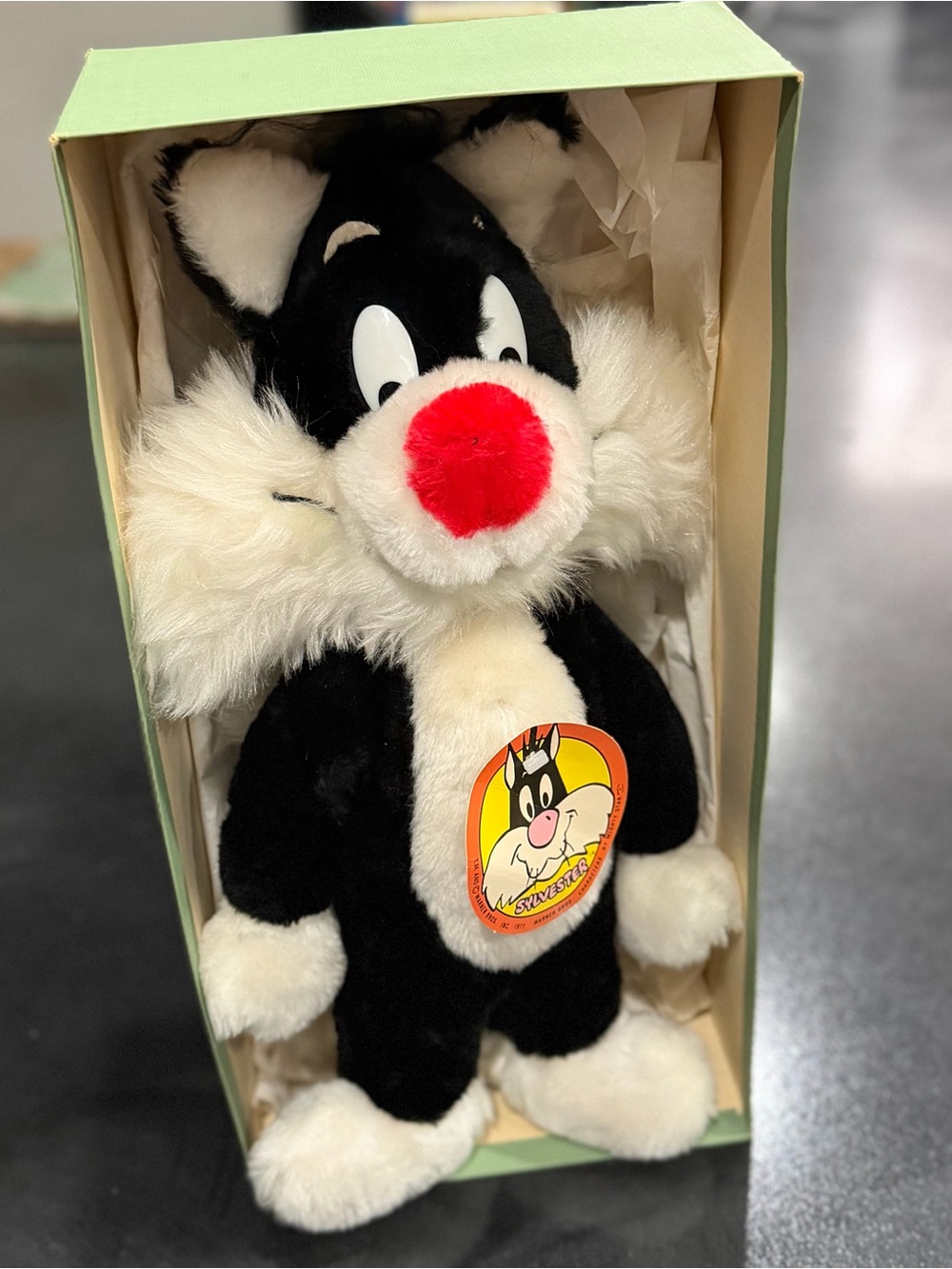 Warner Bros. Sylvester Plush Toy - Black, White & Red